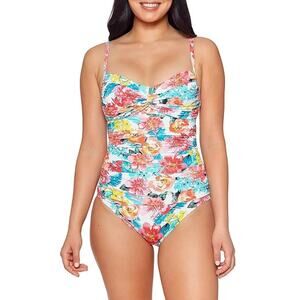 New ~ BLEU ROD BEATTIE ~ Blooming Chic Twist Mio One-piece Swimsuit Size 6